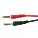 Műszerzsinór pár - krokodil csipesz - banán dugó 93 cm