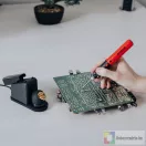 Akkumulátoros forrasztópáka állomás - vezeték nélküli töltéssel, tisztítószivaccsal