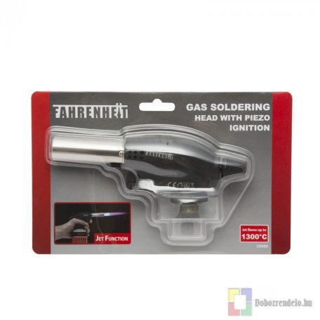 Gázüzemű forrasztófej piezos gyújtással