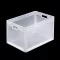 Lightline Euro láda, 600x400x320 mm alja és oldala zárt, Átlátszó