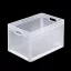 Lightline Euro láda, 600x400x320 mm alja és oldala zárt, Átlátszó