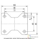 Tömörgumis kerék önbeálló villában(80)