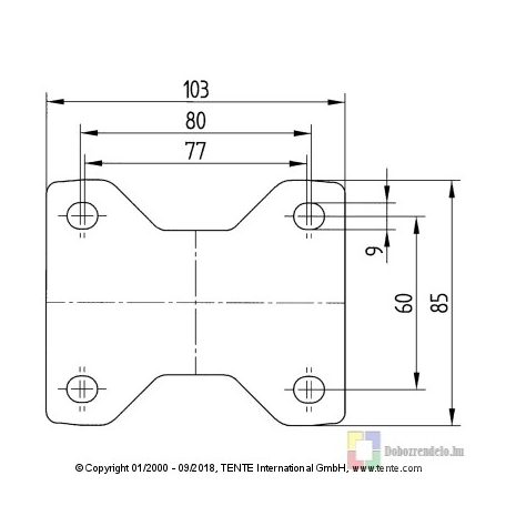 Tömörgumis kerék önbeálló villában(80)