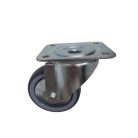 Szürke nyommentes forgó talplemezes 100-as (erősített villa) 100 kg teherbírás