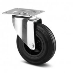   Tömörgumis Műanyagfelnis Kerék Önbeálló Villával (125)