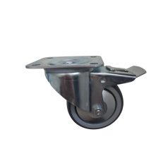   Szürke nyommentes forgó-fékes 100-as (erősített villa) 100 kg teherbírás