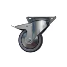 Szürke nyommentes forgó-fékes 100-as (erősített villa) 100 kg teherbírás