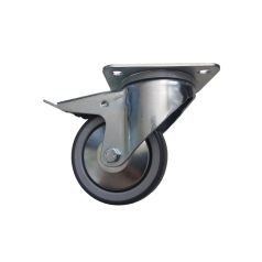   Szürke nyommentes forgó-fékes 100-as (erősített villa) 100 kg teherbírás