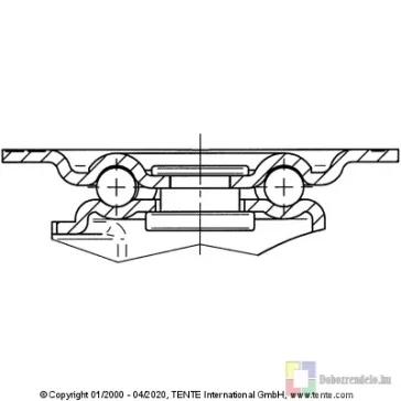 Polipropilén Görgő Önbeálló Villában 58 mm 