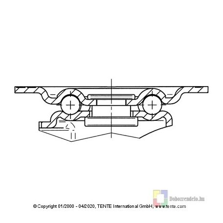 Polipropilén Görgő Önbeálló Villában 58 mm 