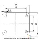 Polipropilén Görgő Önbeálló Villában 58 mm 