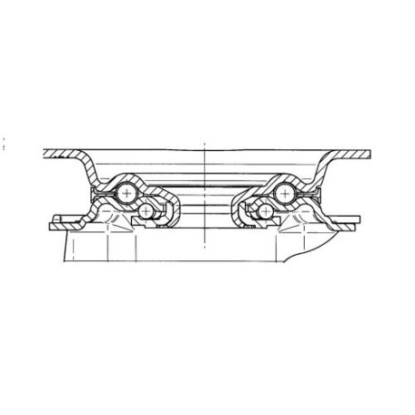 Alumínium Kerék Pur Futófelülettel 100-As Önbeálló Villával (250Kg)