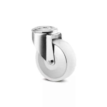 Poliamid Hátfuratos Önbeálló Görgő 100