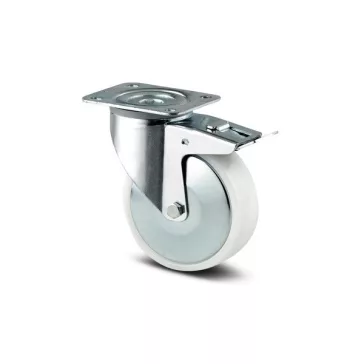   Poliamid Kerék Totálfékes Önbeálló Talpas Villában (160)