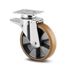   Alumínium Kerék Pur Futófelülettel 160-As Fékes Önbeálló Villával