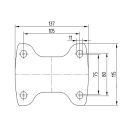 Alumínium Kerék Pur Futófelülettel 160-As Fix Villával