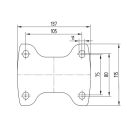 Alumínium Kerék Pur Futófelülettel 200-As Fix Villával