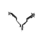 Monitor&TV tartókonzol - dupla karos, teleszkópos - asztallapra rögzíthető 