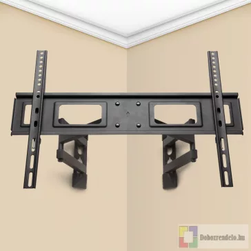   TV fali tartókonzol sarkokhoz, dupla karos, dönthető 40 - 80"