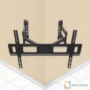 TV fali tartókonzol sarkokhoz, dupla karos, dönthető 40 - 80"