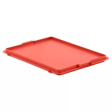 Zárófedél EF-D 43 H piros, PP, 400 x 300 mm