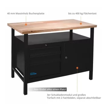 Güde Munkapad P 1200 SLT Fekete Line