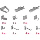 Güde Szerszámtartó Fal 1200X460 mm + 28 részes szerszámtartó készlet