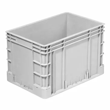 Silverline Euro láda, zárt markolat,szürke, 60x40x42 cm