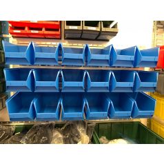   Horganyzott Fali Tartó (440X991mm) KÉK Mh4 Dobozokkal Vízszintes