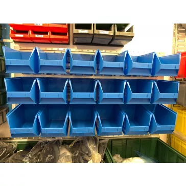   Horganyzott Fali Tartó (440X991mm) KÉK Mh4 Dobozokkal Vízszintes