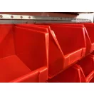 Horganyzott Fali Tartó (440X991mm) Piros Mh4 Dobozokkal Vízszintes