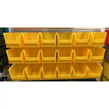   Horganyzott Fali Tartó (440X991mm) SÁRGA Mh4 Dobozokkal Vízszintes