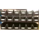 Horganyzott Fali Tartó (440X991mm) Színátállásos Mh4 Dobozokkal Vízszintes