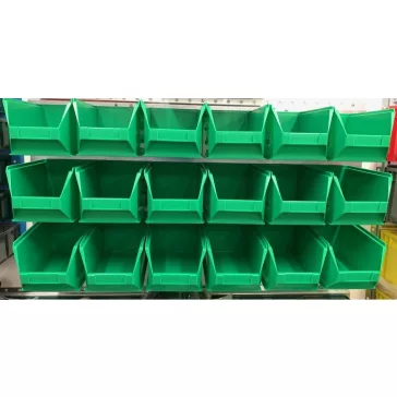   Horganyzott Fali Tartó (440X991mm) Zöld Mh4 Dobozokkal Vízszintes