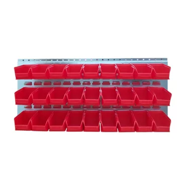   Horganyzott Fali Tartó (440X991mm) Piros Mh5 Dobozokkal Vízszintes