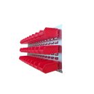 Horganyzott Fali Tartó (440X991mm) Piros Mh5 Dobozokkal Vízszintes