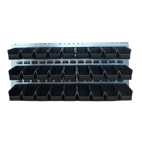 Horganyzott Fali Tartó (440X991mm) Színátállásos Mh5 Dobozokkal Vízszintes