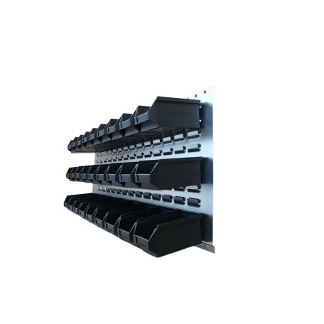 Horganyzott Fali Tartó (440X991mm) Színátállásos Mh5 Dobozokkal Vízszintes