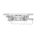 Alumínium Kerék Pur Futófelülettel 250-Es Önbeálló Villával