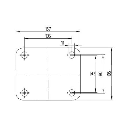 Alumínium Kerék Pur Futófelülettel 250-Es Önbeálló Villával