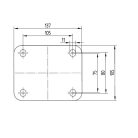 Alumínium Kerék Pur Futófelülettel 160-As Fékes Önbeálló Villával