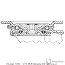 Poliamid Kerék Önbeálló Totálfékkel (200mm) 800-1600 Kg 