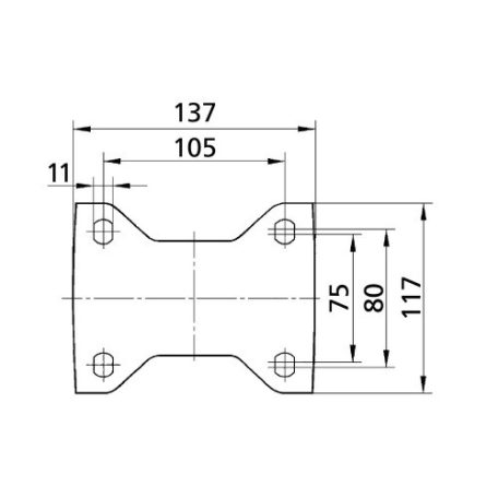 Alumínium Kerék Pur Futófelülettel 125-Ös Fixvillás