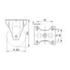 Alumínium Kerék Pur Futófelülettel 200-As Fixvillás