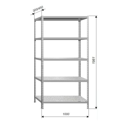 Economy P 1 (5 Polcos) Pozdorjapolcos (300X1000)