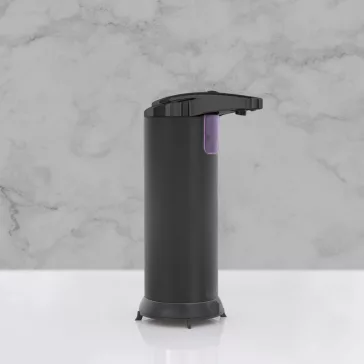   Automata szappanadagoló - 220 ml - álló - elemes - matt fekete