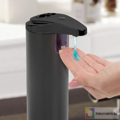 Automata szappanadagoló - 220 ml - álló - elemes - matt fekete