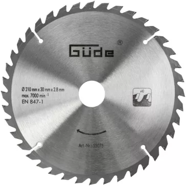 Güde Fűrésztárcsa HM 210x30x40Z