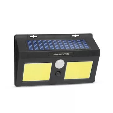 Mozgásérzékelős szolár reflektor - fali - COB LED 