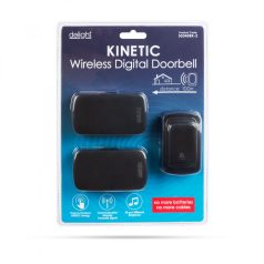   Digitális elem- és vezeték nélküli csengő - Kinetic, fekete